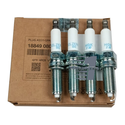 Ensemble de bougies d'allumage neuves et authentiques 4 pièces 18849-08080 1884908080 pour Hyundai Elantra Sonata Tucson Veloster Kia Optima Soul Forte 1.6 L - Image 2