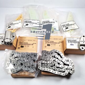 Oryginalny nowy 8-częściowy zestaw łańcuchów rozrządu silnika D4HA 24351-2F000 243512F000 do Hyundai Santa Fe Tucson Kia Carnival Sorento 2.0L 24361-2F000 243612F000
